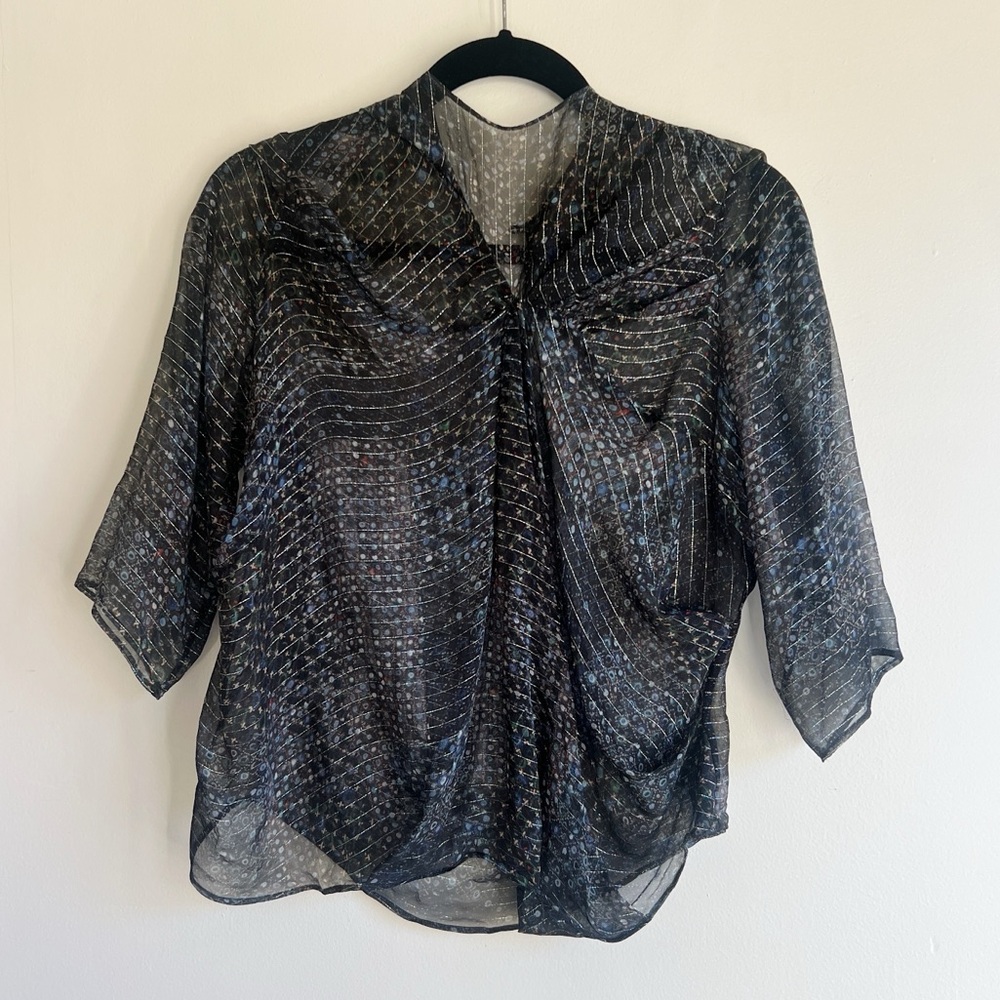 Vintage Sheer Lace Blouse